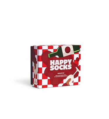 Happy Socks 2er pack Socken - Socken mit Wein motiv für Weinliebhaber - lustig Geschenkbox für Weihnachten und Geburtstag im Sale